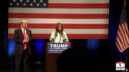Melania Trump Speaks at Donald Trump Rally in Milwaukee