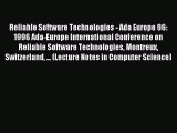 Read Reliable Software Technologies - Ada Europe 96: 1996 Ada-Europe International Conference