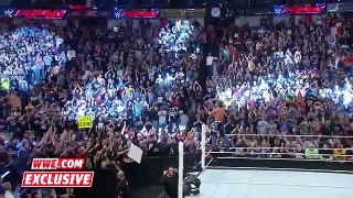 AJ Styles gets emotional when the cameras stop rolling  Raw Fallout, April 4, 2016