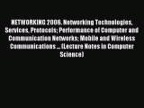 Read NETWORKING 2006. Networking Technologies Services Protocols Performance of Computer and