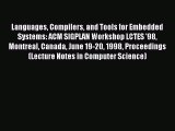 Read Languages Compilers and Tools for Embedded Systems: ACM SIGPLAN Workshop LCTES '98 Montreal