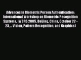Download Advances in Biometric Person Authentication: International Workshop on Biometric Recognition