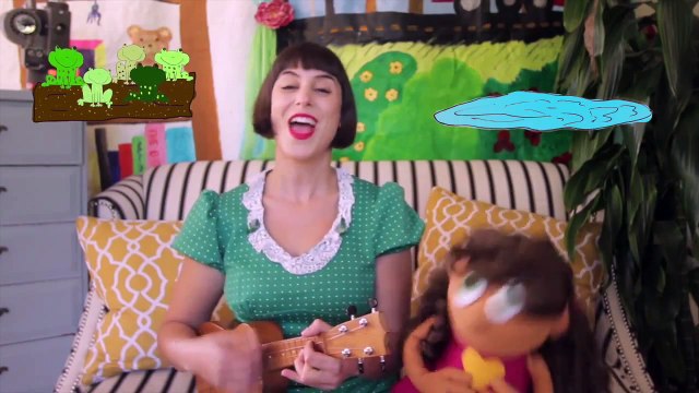 Five Speckled Frogs | Nursery Rhyme | 5 Little Speckled Frogs Frog Song