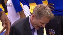 Steve Kerr Launches Marker in Anger   Spurs vs Warriors   April 7, 2016   NBA 2015-16 Season