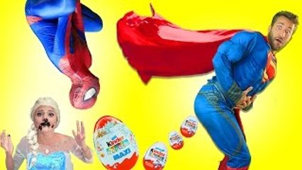 Spiderman vs Marrige Proposal vs Fat Frozen Elsa w  Pink Spidergirl - Fun Superhero in Real Life