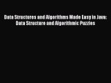 Download Data Structures and Algorithms Made Easy in Java: Data Structure and Algorithmic Puzzles