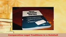 Download  Comparative Legal Traditions in a Nutshell PDF Online