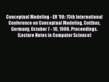 Read Conceptual Modeling - ER '96: 15th International Conference on Conceptual Modeling Cottbus