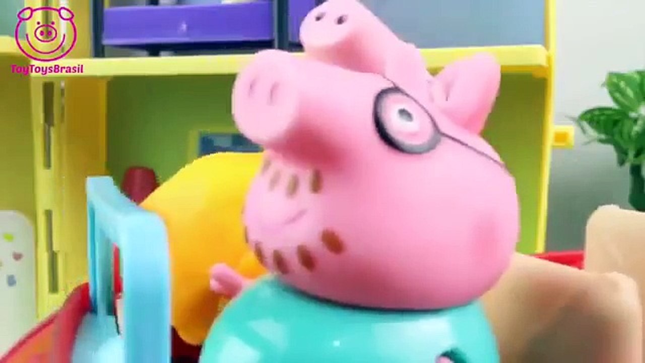 Mamãe Pig da Família Peppa Pig Grávida do Pig George Gêmeo Novelinha PlayDoh ToyToysBrasil SUBTITLED