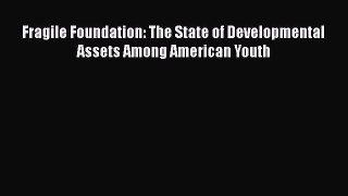 [PDF] Fragile Foundation: The State of Developmental Assets Among American Youth [Download]