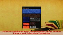 Read  Culture Conglomerates Consolidation in the Motion Picture and Television Industries PDF Online