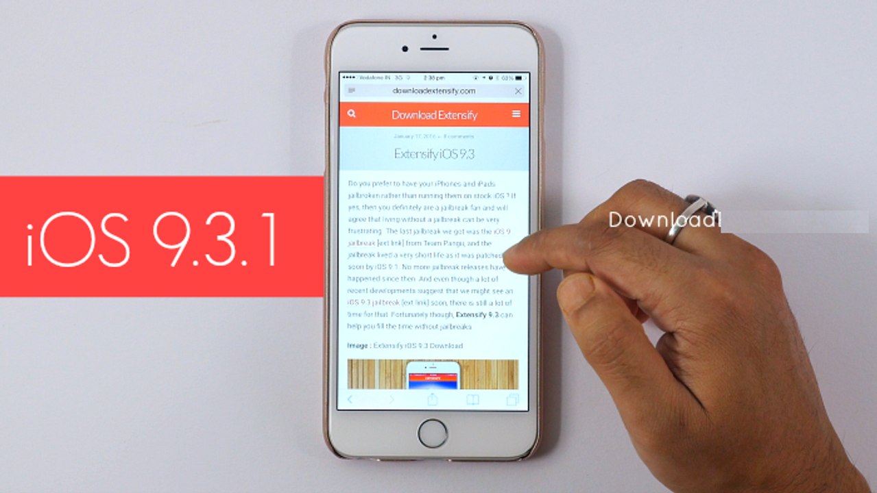 Jailbreak iOS 9.3.1 (Full Jailbreak) - PanGu 9 For Windows & MAC on iPhone, iPad & iPod