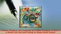 PDF  Cubism Modern Art Inspired by Pablo Picasso Prints in a Book Cutout and Hang or Keep Free Books