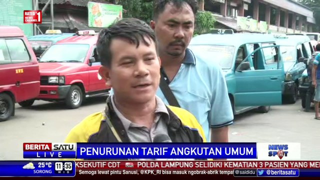 Tanggapan Sopir Angkot Terkait Penurunan Tarif Angkutan Umum