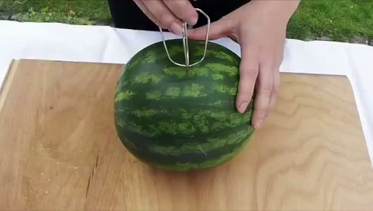 Une pastèque, un mixer et c'est parti pour un apéro parfait! Bonne idée