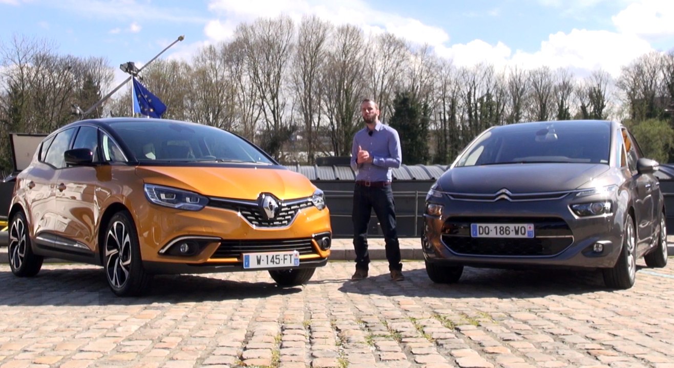 Nouveau Renault Scenic 4 vs. Citroën C4 Picasso : le premier comparatif vidéo [DESIGN, HABITACLE, INTERIEUR]