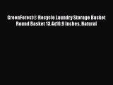 NEUES PRODUKT Zum Kaufen GreenForest? Recycle Laundry Storage Basket Round Basket 13.4x16.9