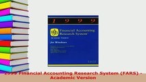 PDF  1999 Financial Accounting Research System FARS  Academic Version Read Full Ebook