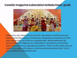 traveller magazine subscription