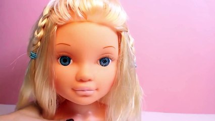 Peppa Pig Hair's Case Frozen Hair Style Set Baby Dolls Hairstyle La Peluquería de Peppa Pig Part 5