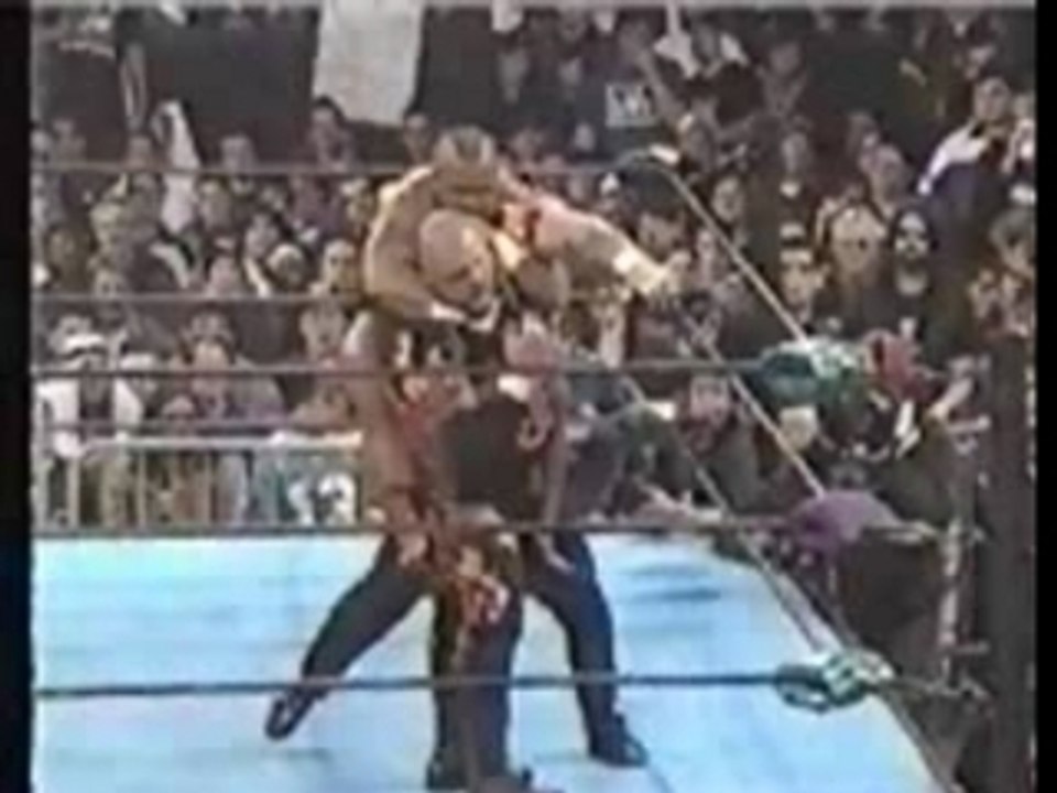 ECW - Tazz & Bam Bam Bigelow ring breaks