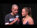 Rose Namajunas habla antes de la final