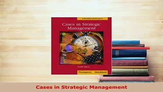 Download  Cases in Strategic Management Free Books