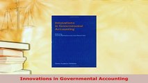 PDF  Innovations in Governmental Accounting Read Online