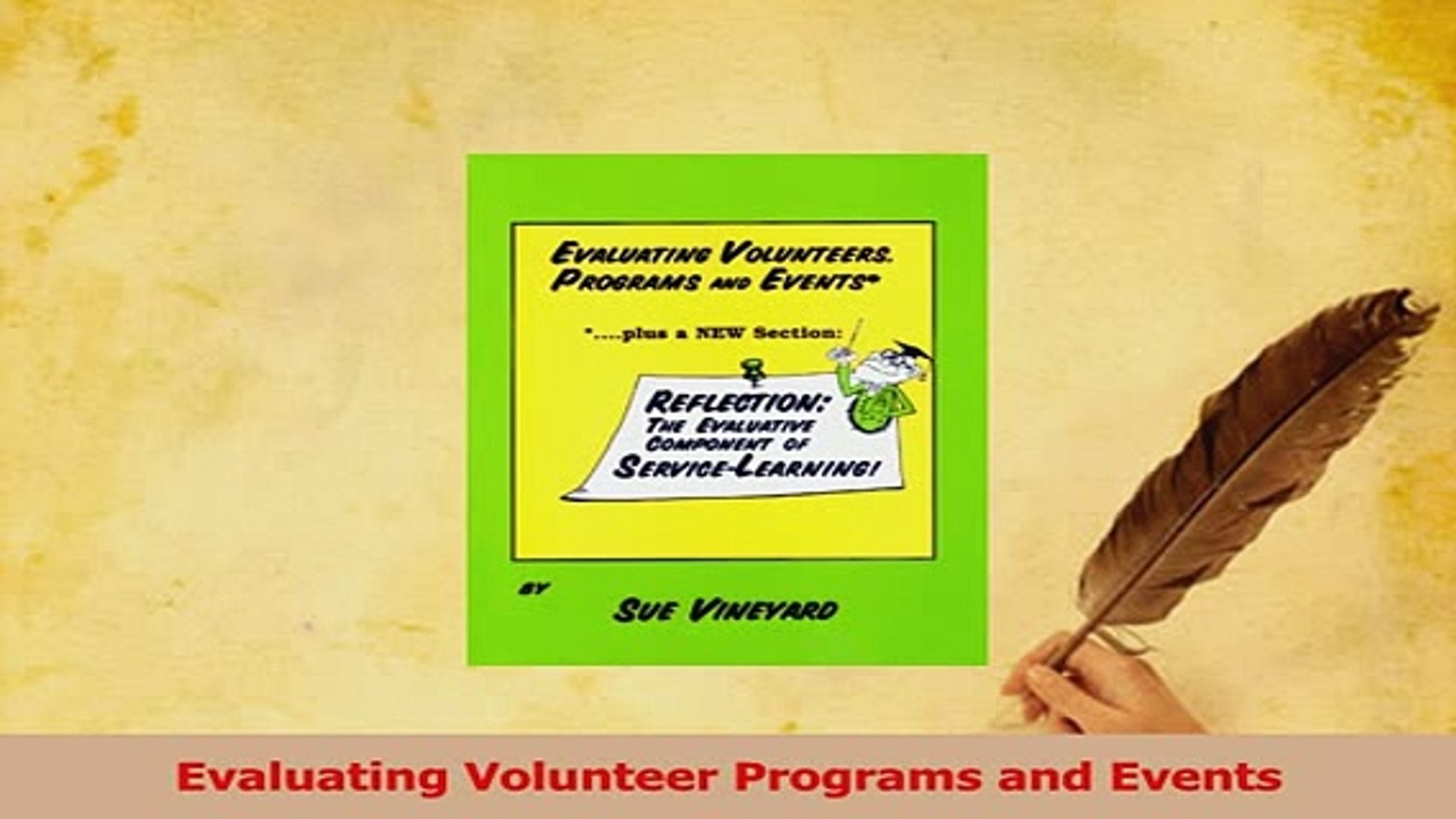 PDF  Evaluating Volunteer Programs and Events Download Online