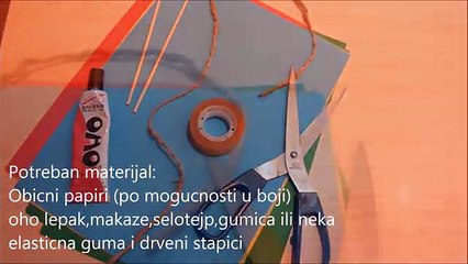 How to make a bow and arrow (PAPER)