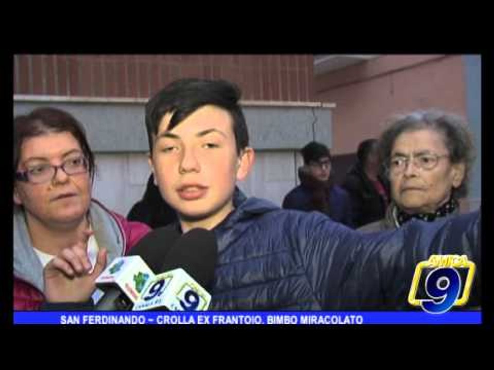 San Ferdinando | Crolla ex frantoio, ragazzo miracolato