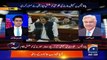 Imran Khan k khilaf hadees ka hwala denay pr Shahzaib Khanzada Khawaja Asif par bars pare