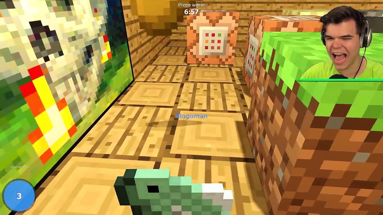 MINECRAFT IN GMOD PROP HUNT! (GMod Funny Moments)