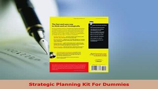 Download  Strategic Planning Kit For Dummies Download Full Ebook