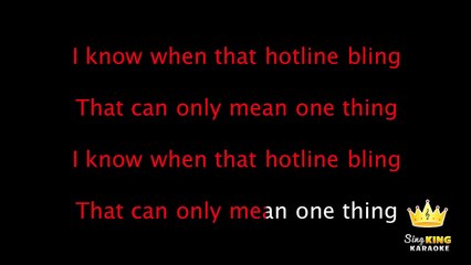 Drake - Hotline Bling (Karaoke Version)