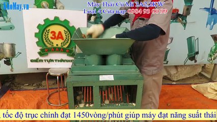 Máy thái lát củ mì 3A loại 4 cửa nạp