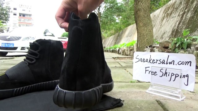 Authenitc Adidas Yeezy 750 Boost Pirate Black Final Version HD Review from sneakersalo