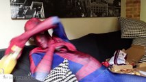 FAT SPIDERMAN Goes to Spa! Spiderman vs FAT Spiderman - Funny Superhero Movie In Real Life