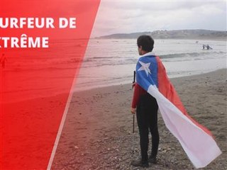 Exploit sportif : il surfe alors qu'il est aveugle