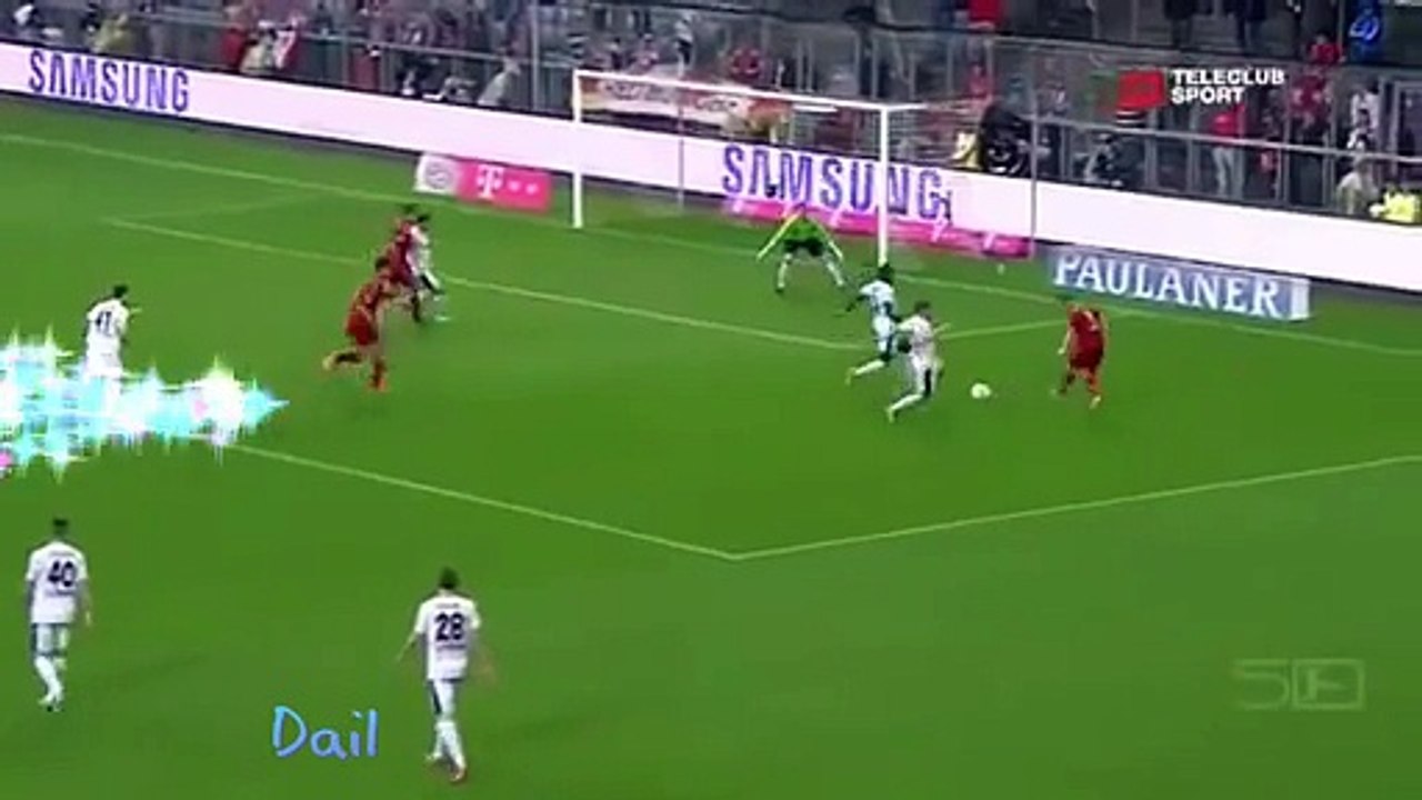 Crazy girl running in the football match