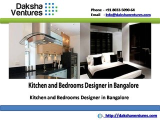 Kitchen and Bedrooms Designer in Bangalore