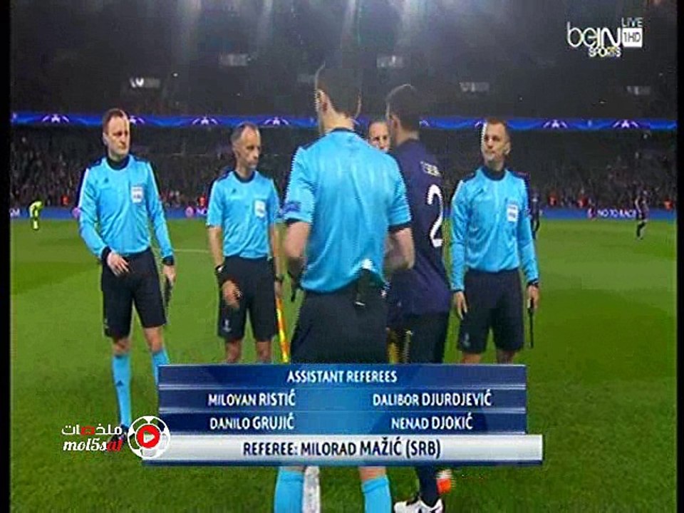 مباراة باريس سان جيرمان و مانشستر سيتى كامة 2-2 (الجزء الاول )  ذهاب ربع النهائى دورى الابطال 6/4/2016