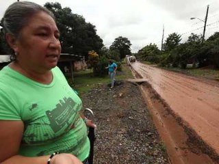 Calle de lodo en Las Mañanitas
