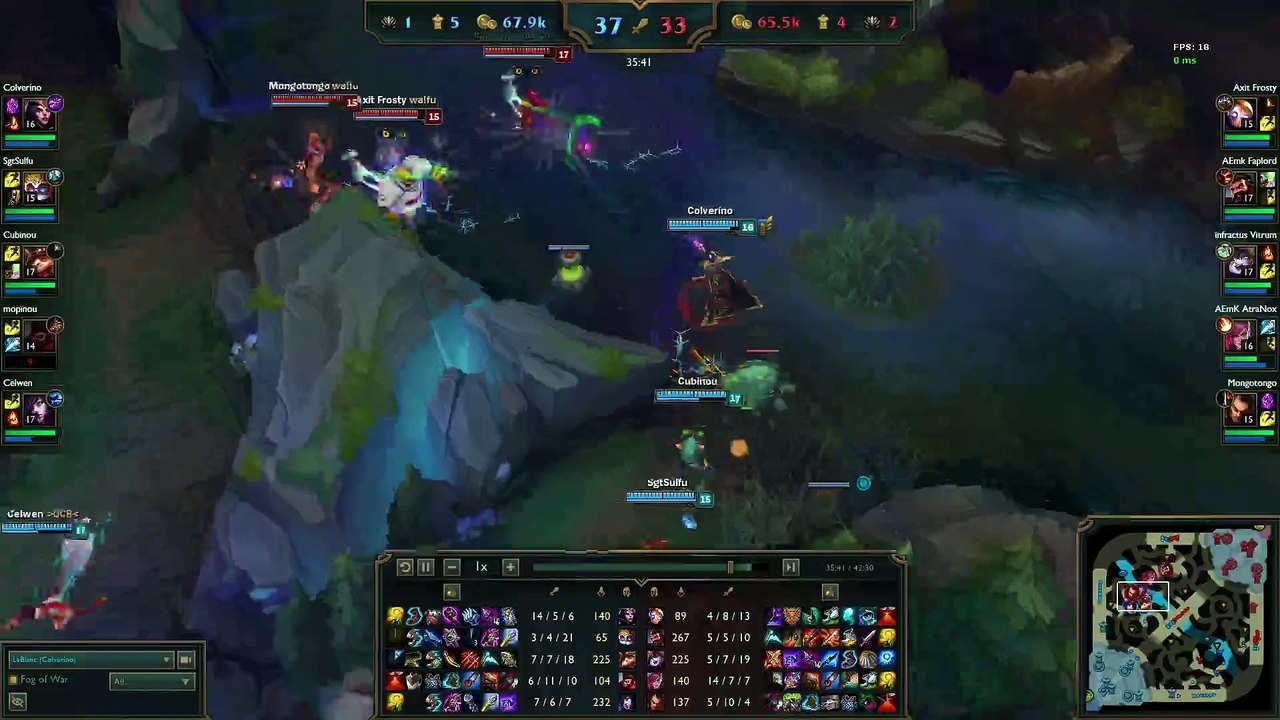 Leblanc Toplane Tank - Team fighting 3