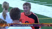 HS Boys Soccer Bemidji vs East Grand Forks - Lakeland News Sports - September 4, 2014