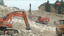 Trésoms : Des tirs de mines pour le terrassement