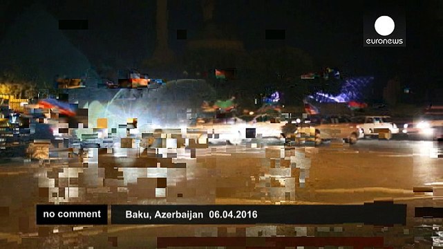 Baku residents take to the streets to show support amid Nagorno Karabakh conflict