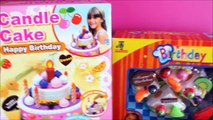 Toy Birthday Cakes velcro cutting building slicing toy food happy birthday toy for kids asmr