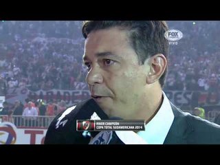La emoción de Marcelo Gallardo