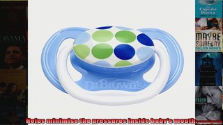 Dr Browns PreVent Soother 618 Months Blue Dots